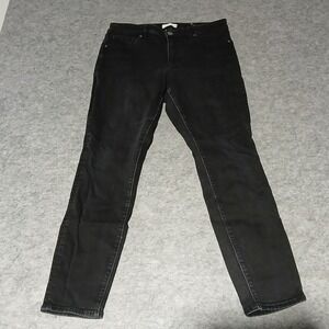 LOFT Slim Fit Denim Jeans Women's Jeans Size 30x29 Black Wash Denim